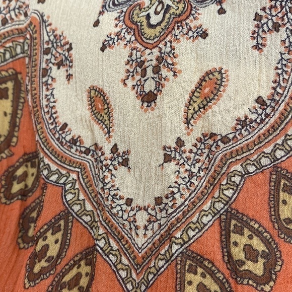 NYGARD COLLECTION Abstract Floral Paisley Vintage Style Silk Skirt Size 14P - Picture 7 of 8